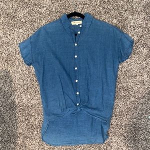 Madewell Short Sleeve Button Down Blouse